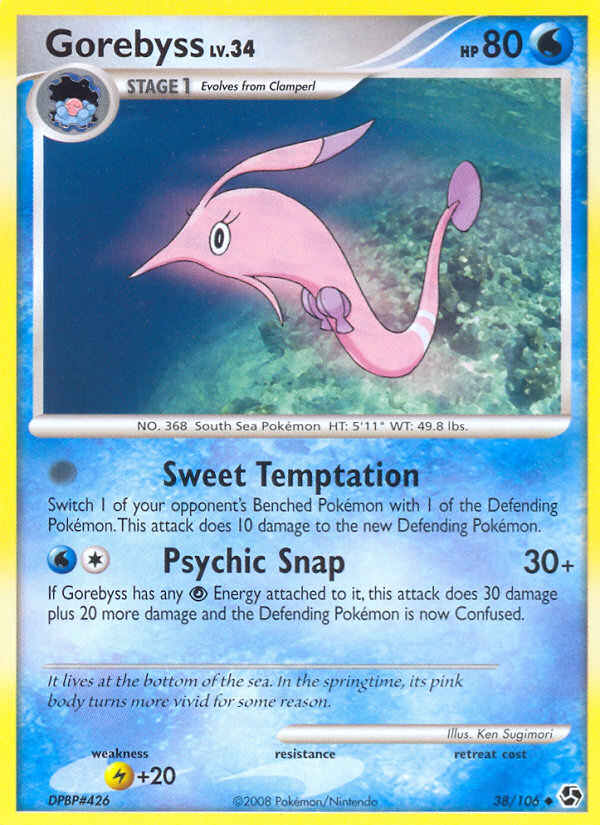 Gorebyss – Great Encounters 38/106 Pokémon card