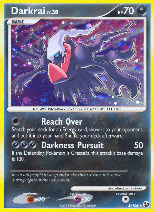 Darkrai – Great Encounters 3/106 Pokémon card