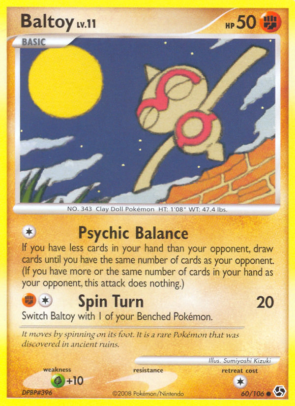 Baltoy – Great Encounters 60/106 Pokémon card