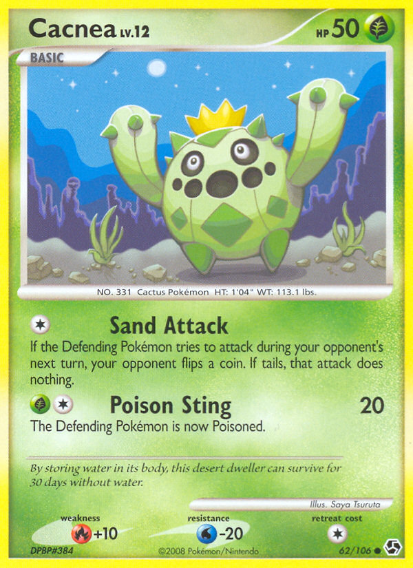 Cacnea – Great Encounters 62/106 Pokémon card