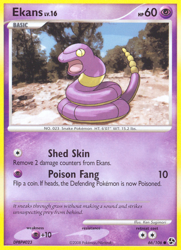 Ekans – Great Encounters 66/106 Pokémon card