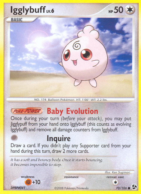 Igglybuff – Great Encounters 70/106 Pokémon card