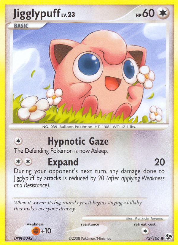 Jigglypuff – Great Encounters 72/106 Pokémon card