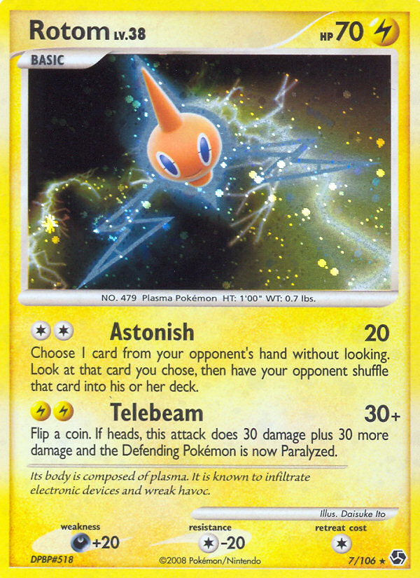 Rotom – Great Encounters 7/106 Pokémon card