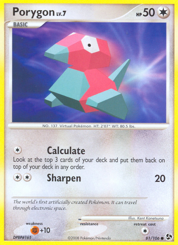 Porygon – Great Encounters 81/106 Pokémon card