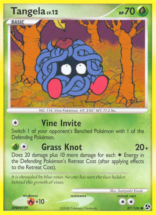 Tangela – Great Encounters 87/106 Pokémon card