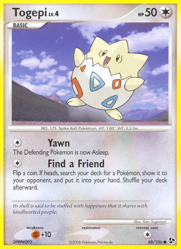 Togepi – Great Encounters 88/106 Pokémon card
