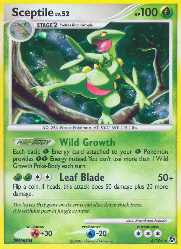Sceptile – Great Encounters 8/106 Pokémon card