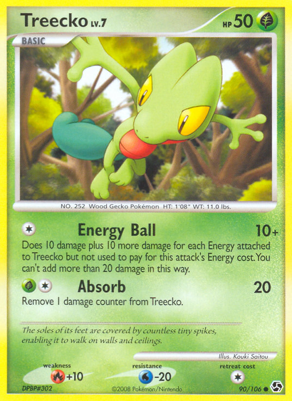 Treecko – Great Encounters 90/106 Pokémon card