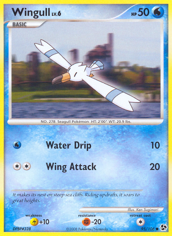 Wingull – Great Encounters 95/106 Pokémon card