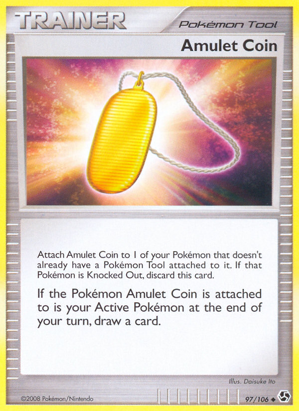 Amulet Coin – Great Encounters 97/106 Pokémon card