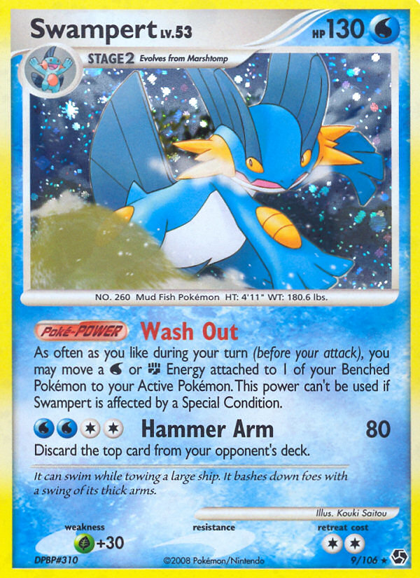Swampert – Great Encounters 9/106 Pokémon card