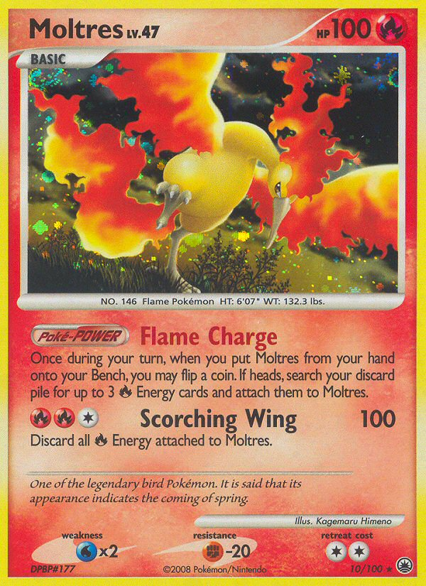 Moltres – Majestic Dawn 10/100 Pokémon card