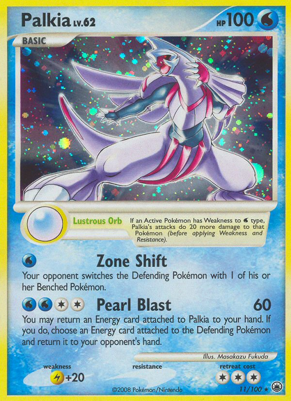 Palkia – Majestic Dawn 11/100 Pokémon card