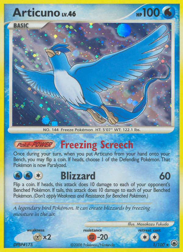 Articuno – Majestic Dawn 1/100 Pokémon card
