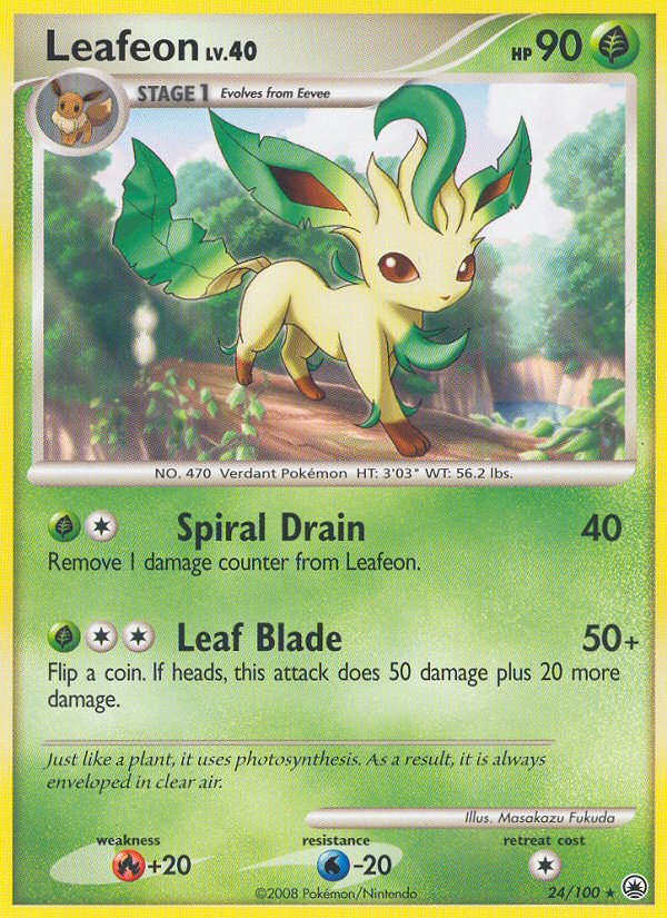 Leafeon – Majestic Dawn 24/100 Pokémon card