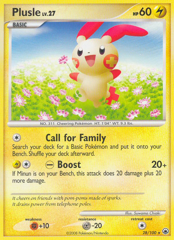 Plusle – Majestic Dawn 28/100 Pokémon card