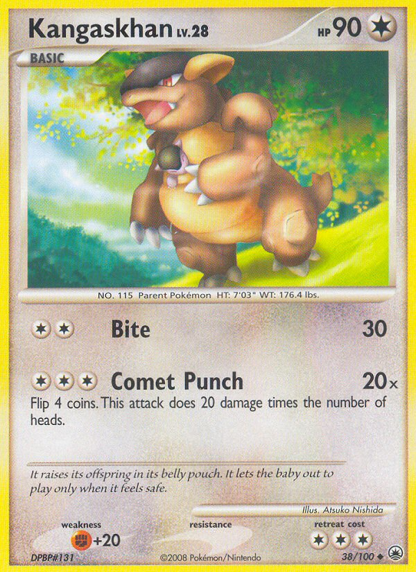 Kangaskhan – Majestic Dawn 38/100 Pokémon card