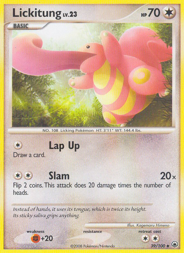 Lickitung – Majestic Dawn 39/100 Pokémon card