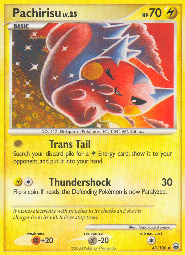 Pachirisu – Majestic Dawn 43/100 Pokémon card