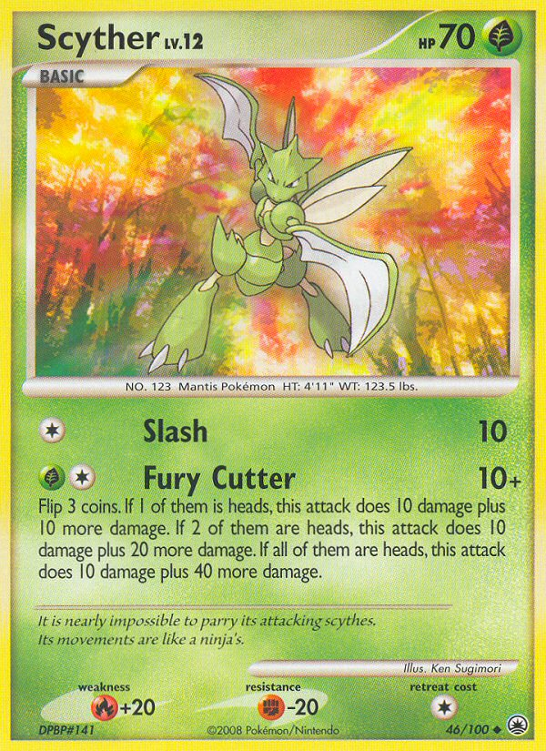 Scyther – Majestic Dawn 46/100 Pokémon card