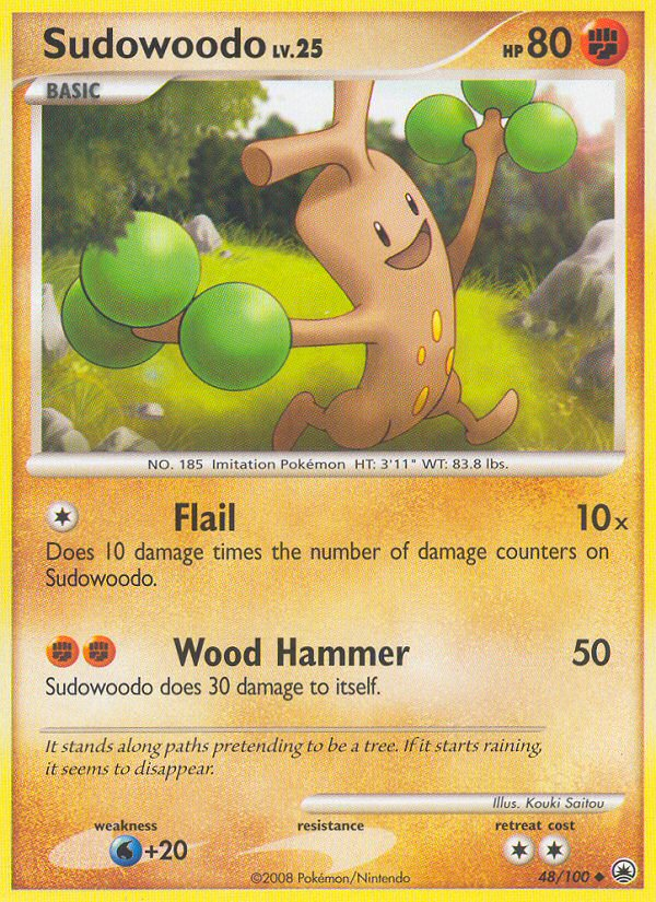 Sudowoodo – Majestic Dawn 48/100 Pokémon card