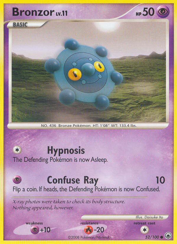Bronzor – Majestic Dawn 52/100 Pokémon card