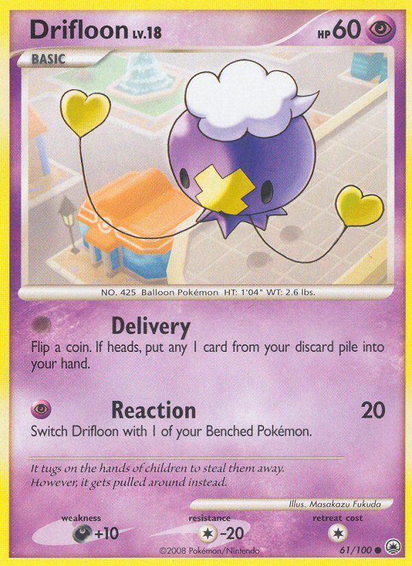Drifloon – Majestic Dawn 61/100 Pokémon card