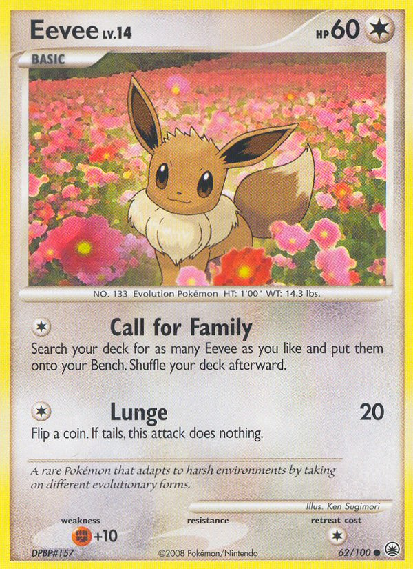 Eevee – Majestic Dawn 62/100 Pokémon card