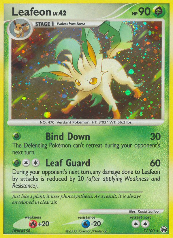 Leafeon – Majestic Dawn 7/100 Pokémon card