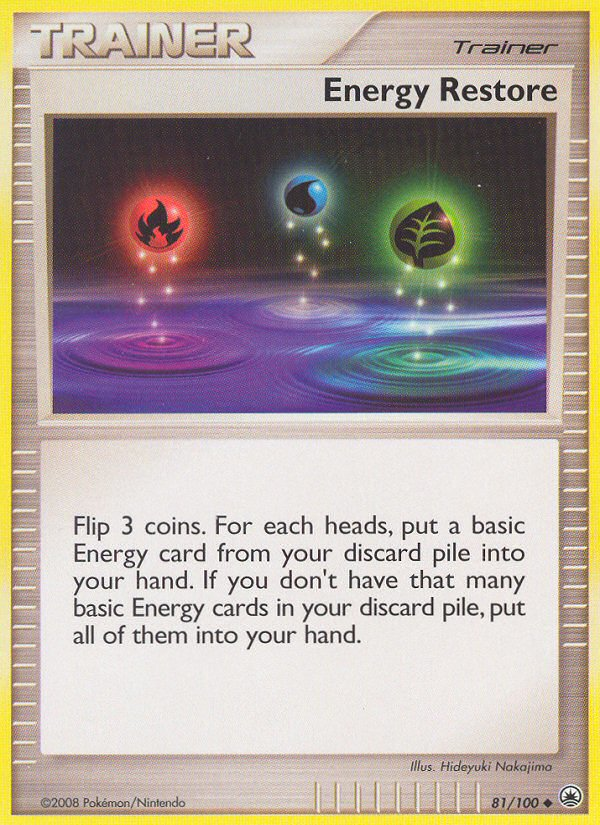 Energy Restore – Majestic Dawn 81/100 Pokémon card