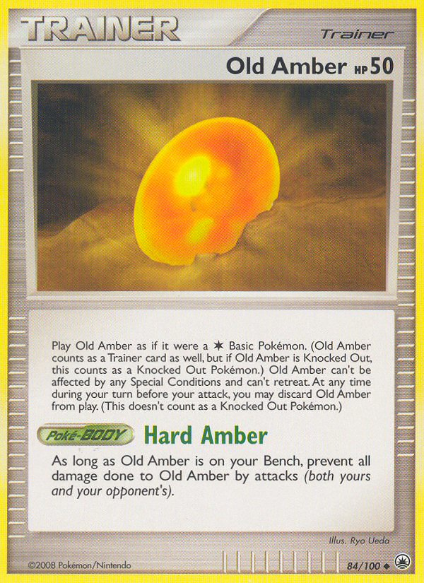 Old Amber – Majestic Dawn 84/100 Pokémon card