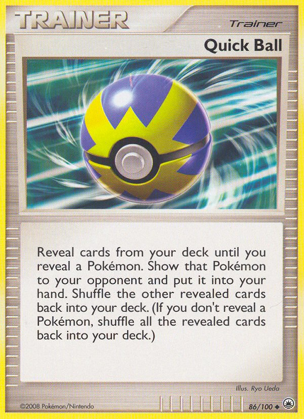 Quick Ball – Majestic Dawn 86/100 Pokémon card