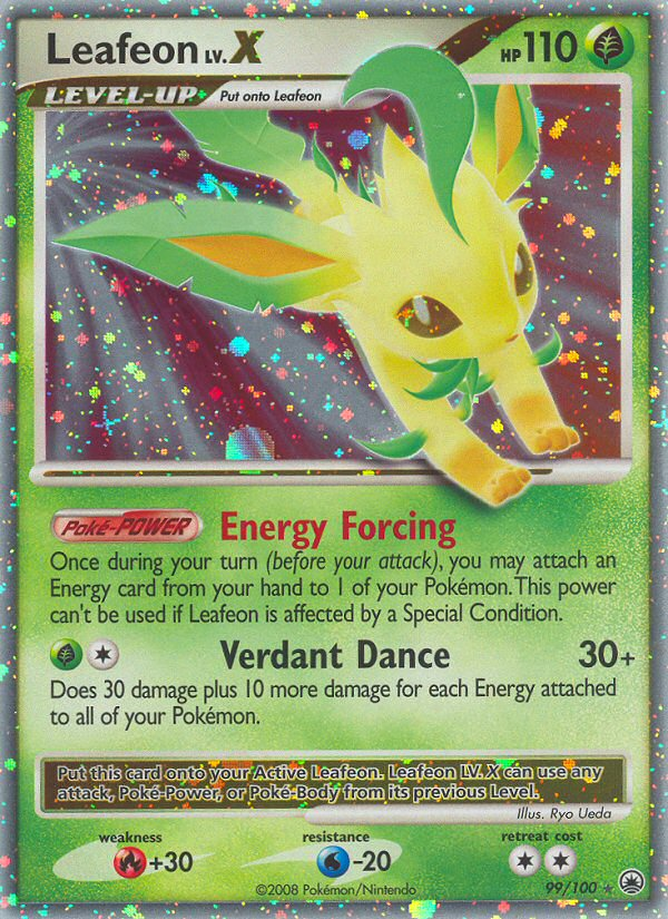 Leafeon LV.X – Majestic Dawn 99/100 Pokémon card