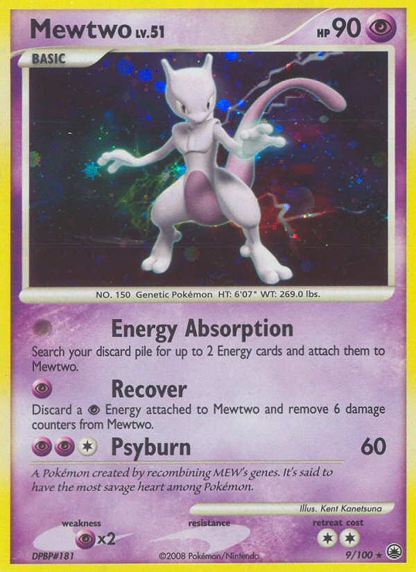 Mewtwo – Majestic Dawn 9/100 Pokémon card