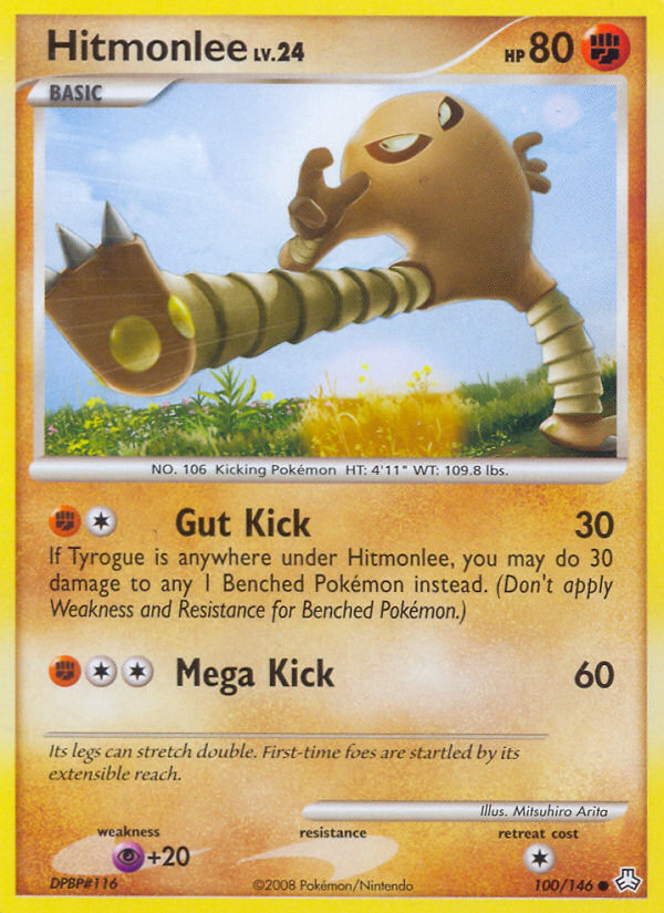 Hitmonlee – Legends Awakened 100/146 Pokémon card