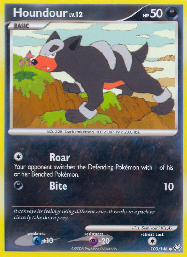Houndour – Legends Awakened 103/146 Pokémon card