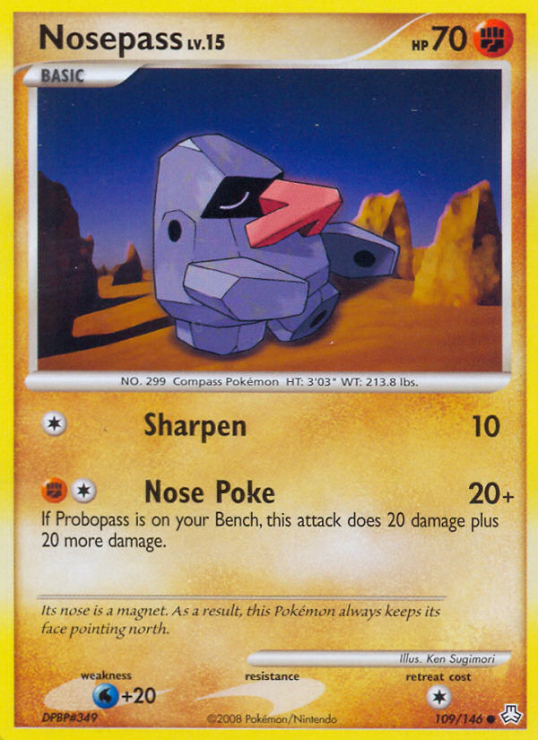 Nosepass – Legends Awakened 109/146 Pokémon card