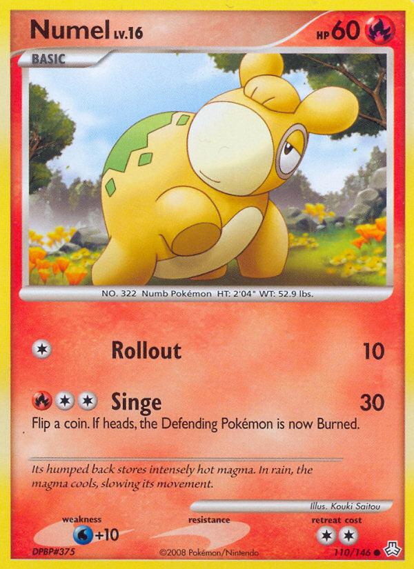 Numel – Legends Awakened 110/146 Pokémon card