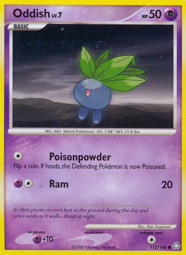 Oddish – Legends Awakened 112/146 Pokémon card