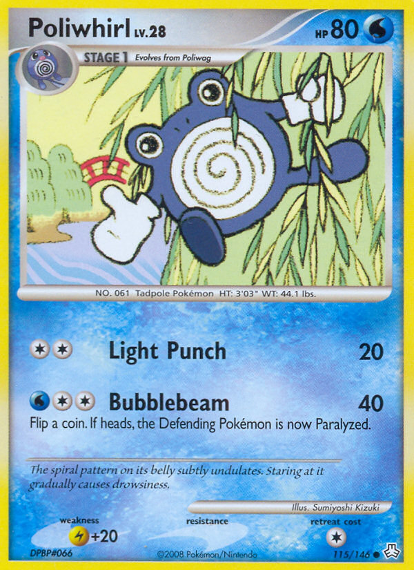 Poliwhirl – Legends Awakened 115/146 Pokémon card
