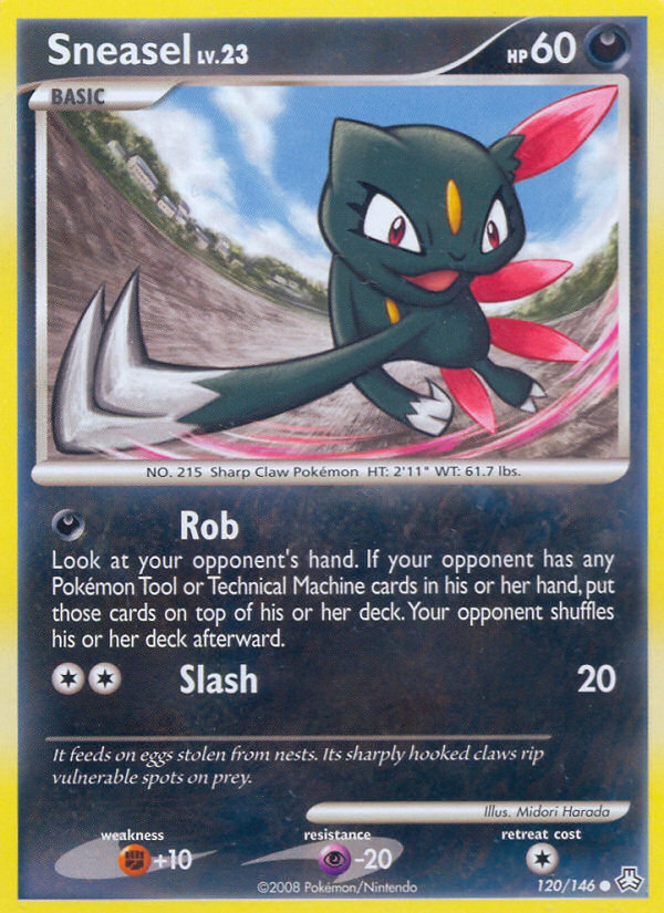 Sneasel – Legends Awakened 120/146 Pokémon card