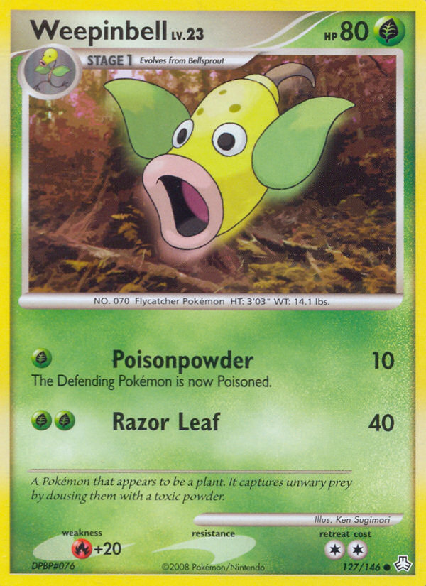 Weepinbell – Legends Awakened 127/146 Pokémon card