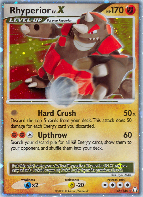 Rhyperior LV.X – Legends Awakened 145/146 Pokémon card