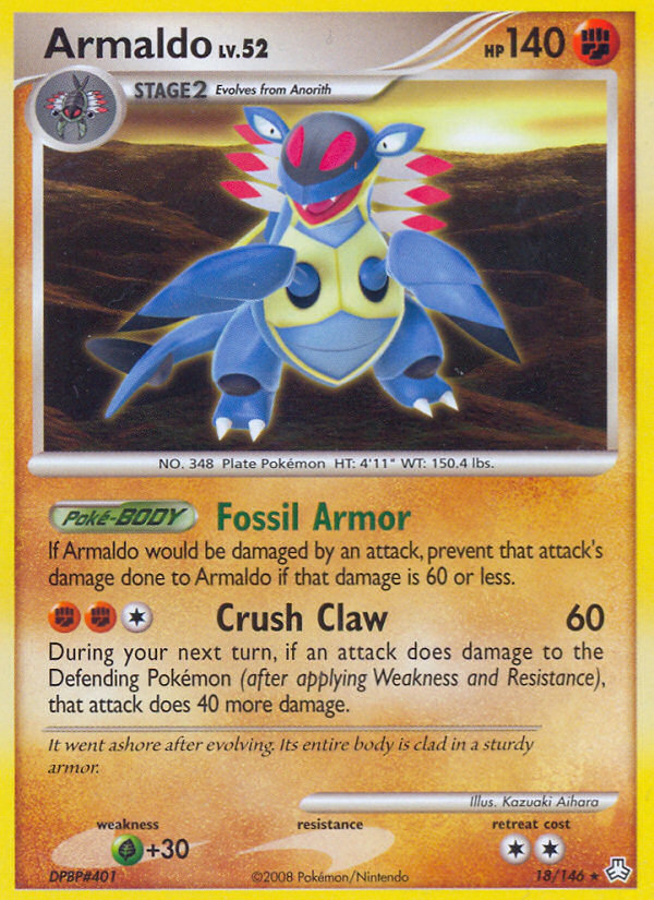 Armaldo – Legends Awakened 18/146 Pokémon card