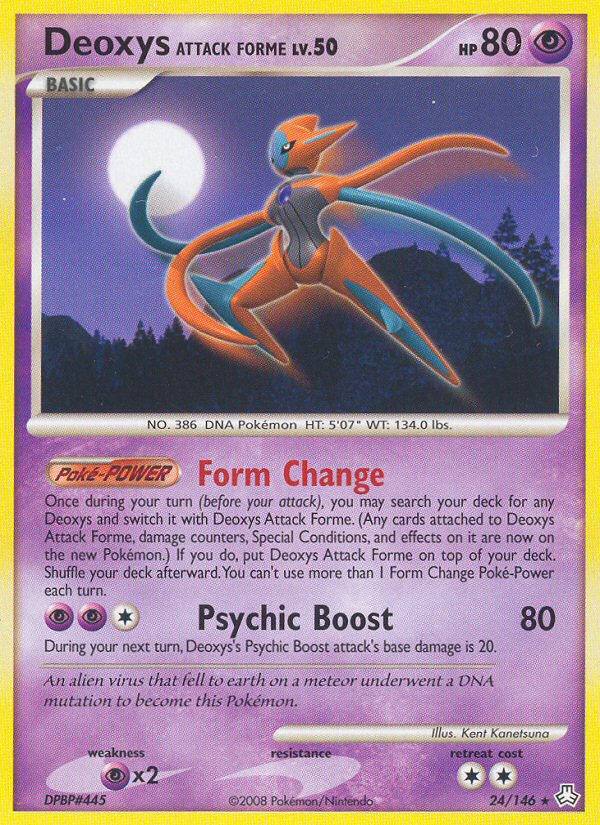 Deoxys Attack Forme – Legends Awakened 24/146 Pokémon card