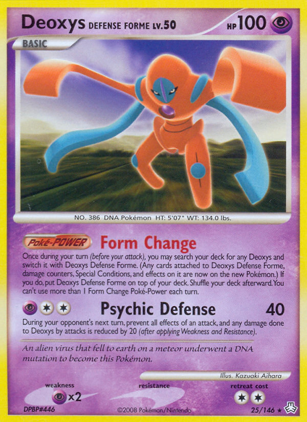 Deoxys Defense Forme – Legends Awakened 25/146 Pokémon card