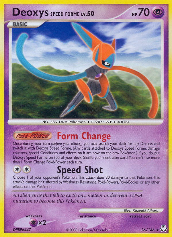 Deoxys Speed Forme – Legends Awakened 26/146 Pokémon card
