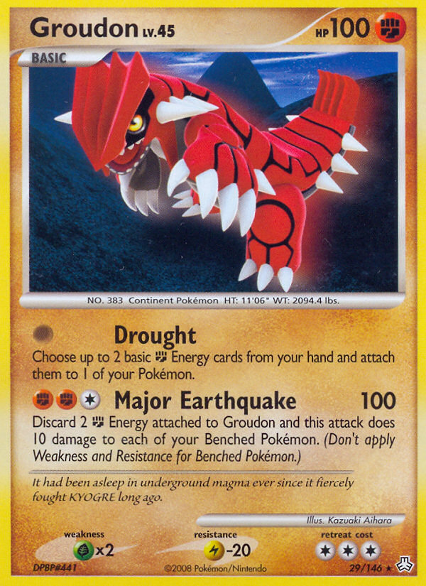 Groudon – Legends Awakened 29/146 Pokémon card