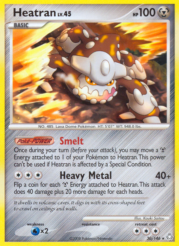 Heatran – Legends Awakened 30/146 Pokémon card